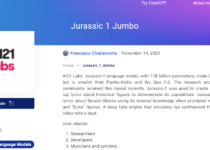 Jurassic-1 Jumbo capabilities